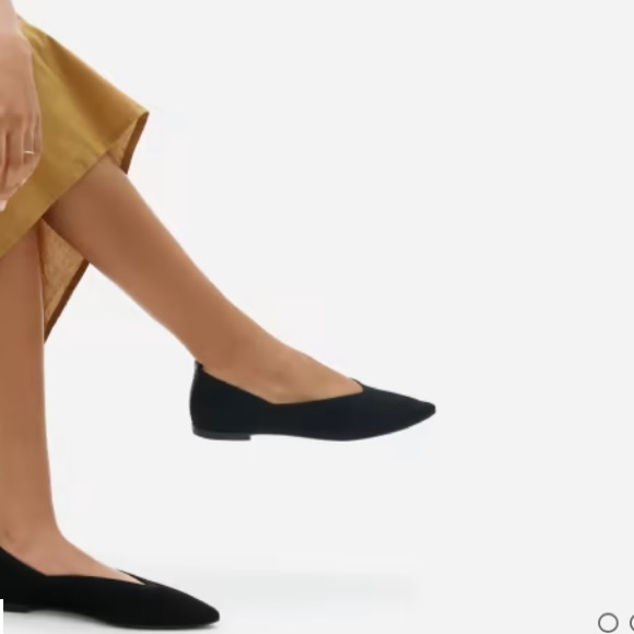 *last chance clearance sale* Everlane The 40-Hour Flat in ReKnit Black Like New - Picture 4 of 13